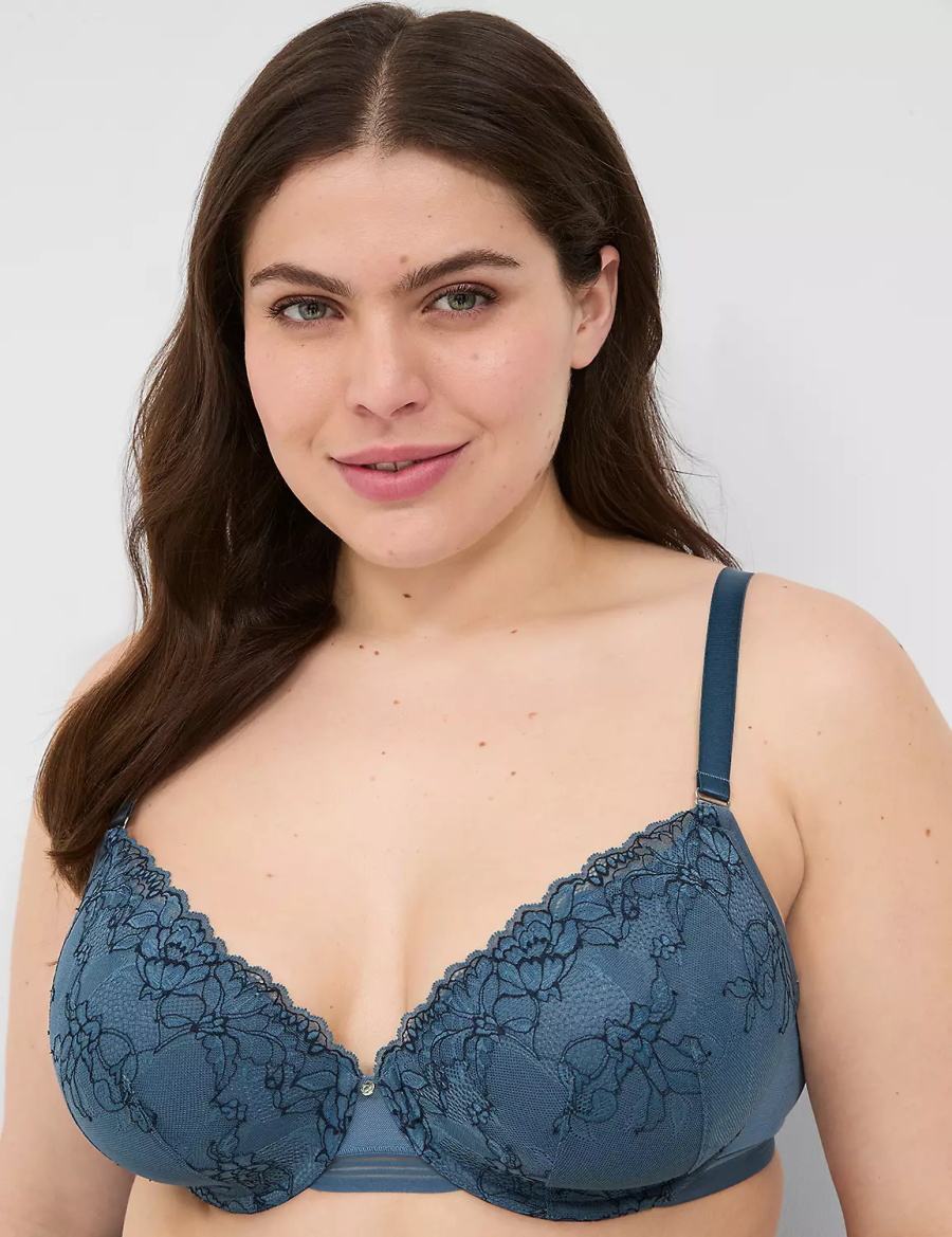 Blue Grey Lane Bryant Modern Romance Lightly Lined Demi Women Bralettes | MEH5348FO