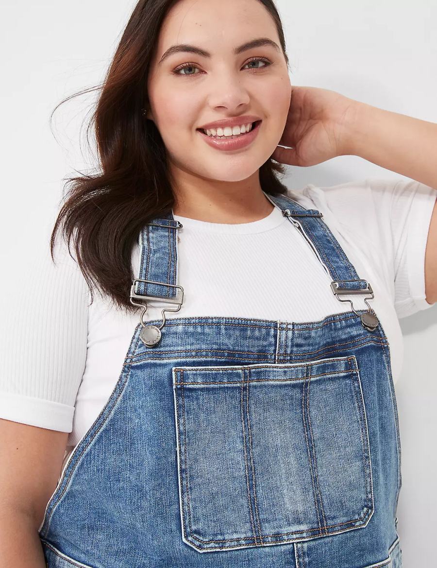 Blue Lane Bryant Boyfriend Denim Women Overall | ZZF2972II