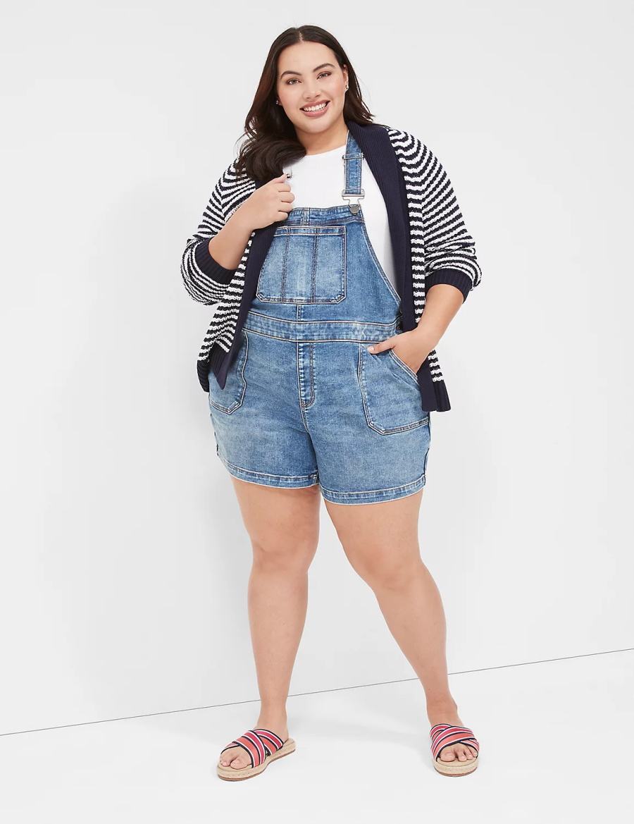 Blue Lane Bryant Boyfriend Denim Women Overall | ZZF2972II