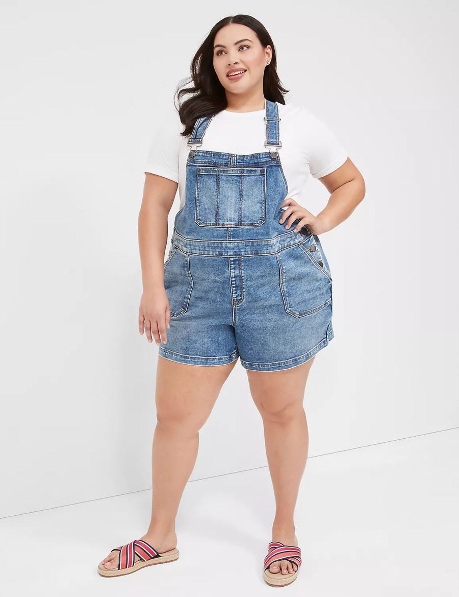 Blue Lane Bryant Boyfriend Denim Women Overall | ZZF2972II