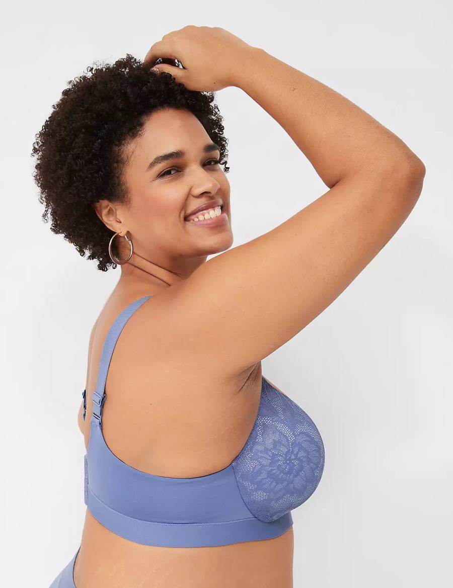 Blue Lane Bryant Comfort Bliss Lightly Lined Plunge Women Bralettes | XSG8836IM