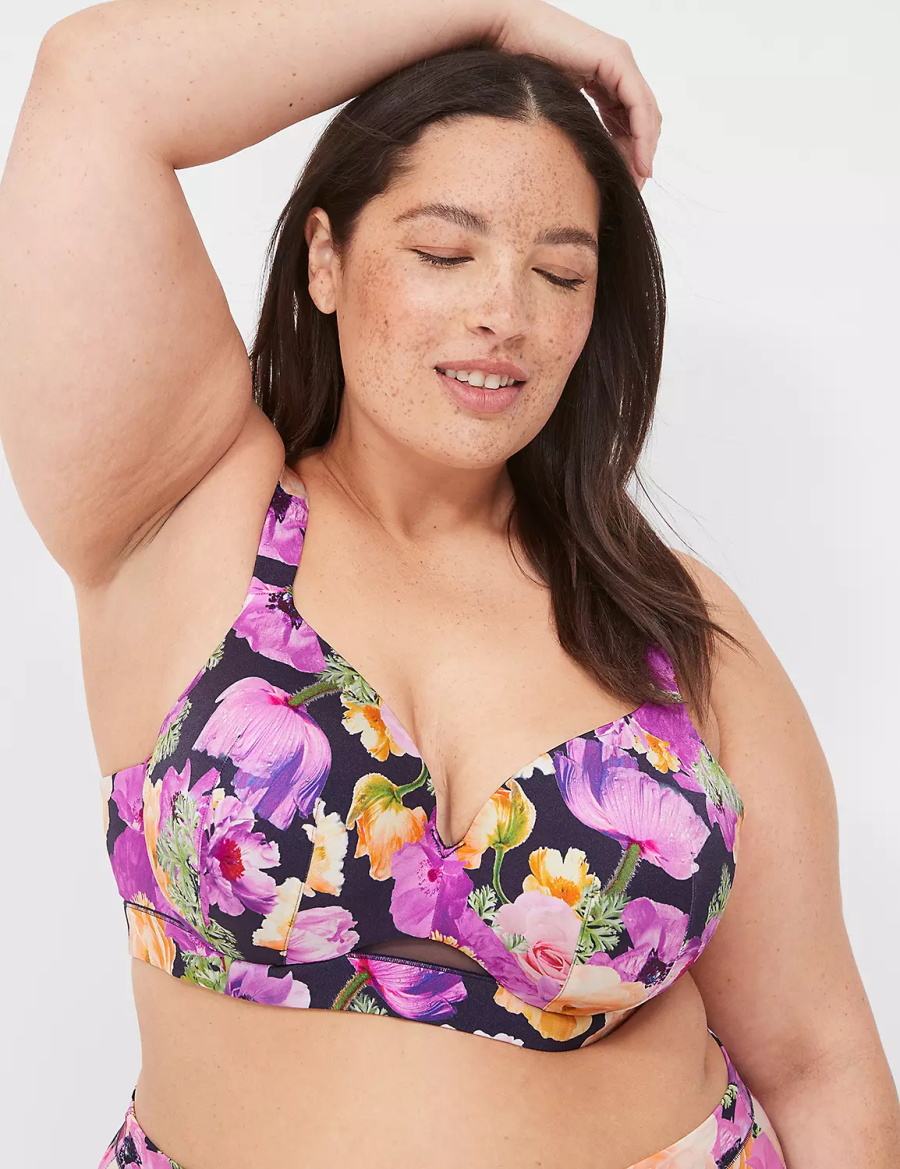 Blue Lane Bryant Comfort Bliss Lightly Lined Full Coverage Women Bralettes | HQK7848AV