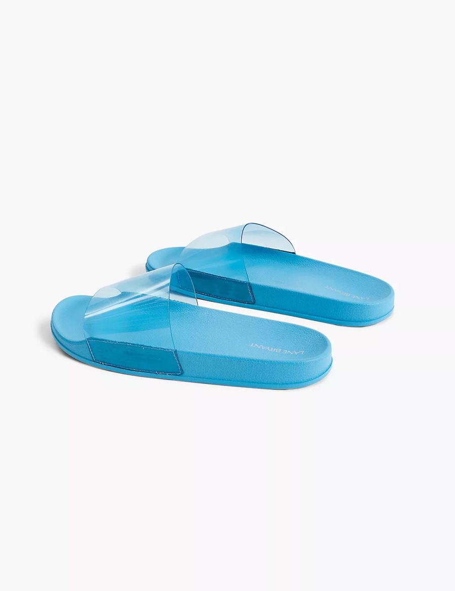 Blue Lane Bryant Jelly Pool Women Slide Sandals | JHZ5968LH