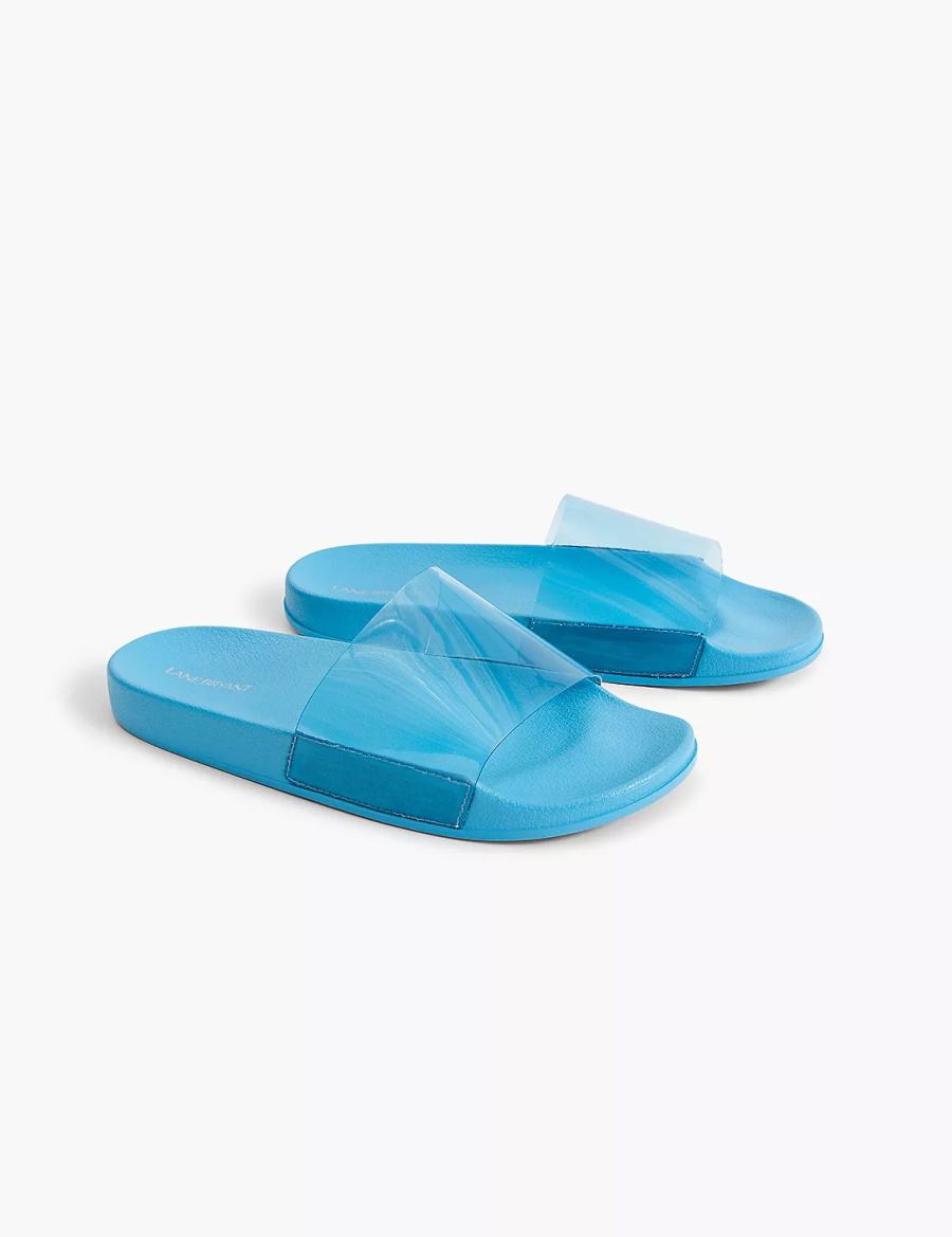 Blue Lane Bryant Jelly Pool Women Slide Sandals | JHZ5968LH