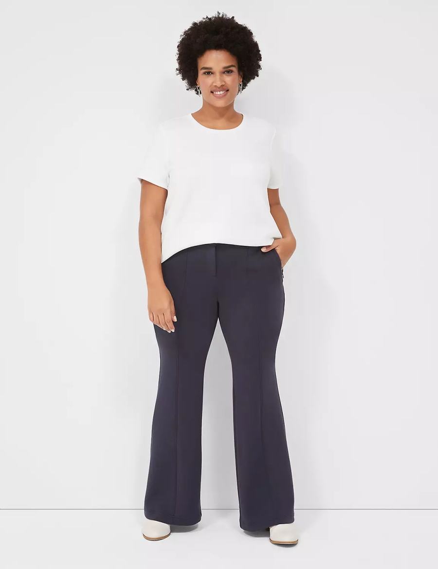 Blue Lane Bryant Journey Knit Flare Women Pants | LGR9083DJ