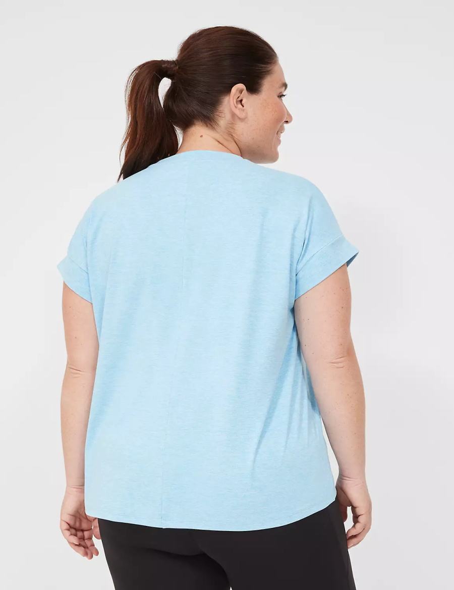 Blue Lane Bryant LIVI Soft Crew-Neck Recycled Tee Women T Shirts | SKF2233HB