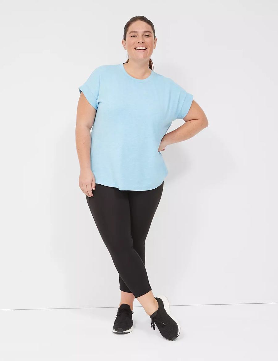 Blue Lane Bryant LIVI Soft Crew-Neck Recycled Tee Women T Shirts | SKF2233HB