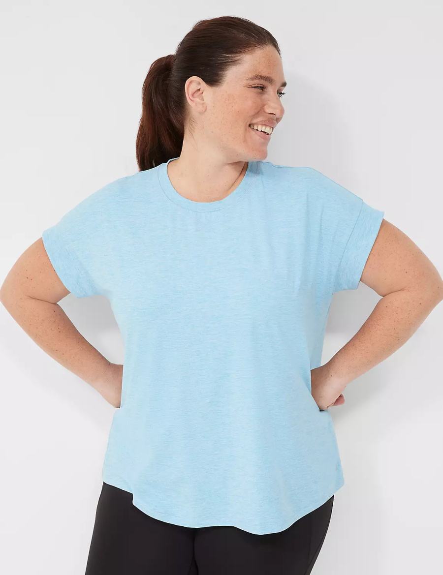 Blue Lane Bryant LIVI Soft Crew-Neck Recycled Tee Women T Shirts | SKF2233HB