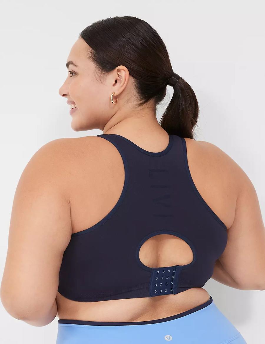 Blue Lane Bryant LIVI Wireless Medium-Impact Seamless Women Sports Bra | JDY7458LI