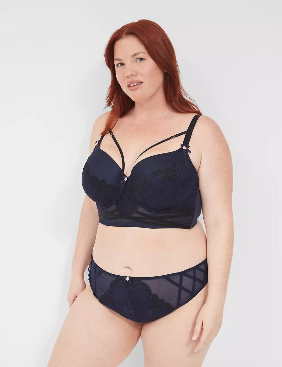 Blue Lane Bryant Lace French Women Briefs | USD470JI