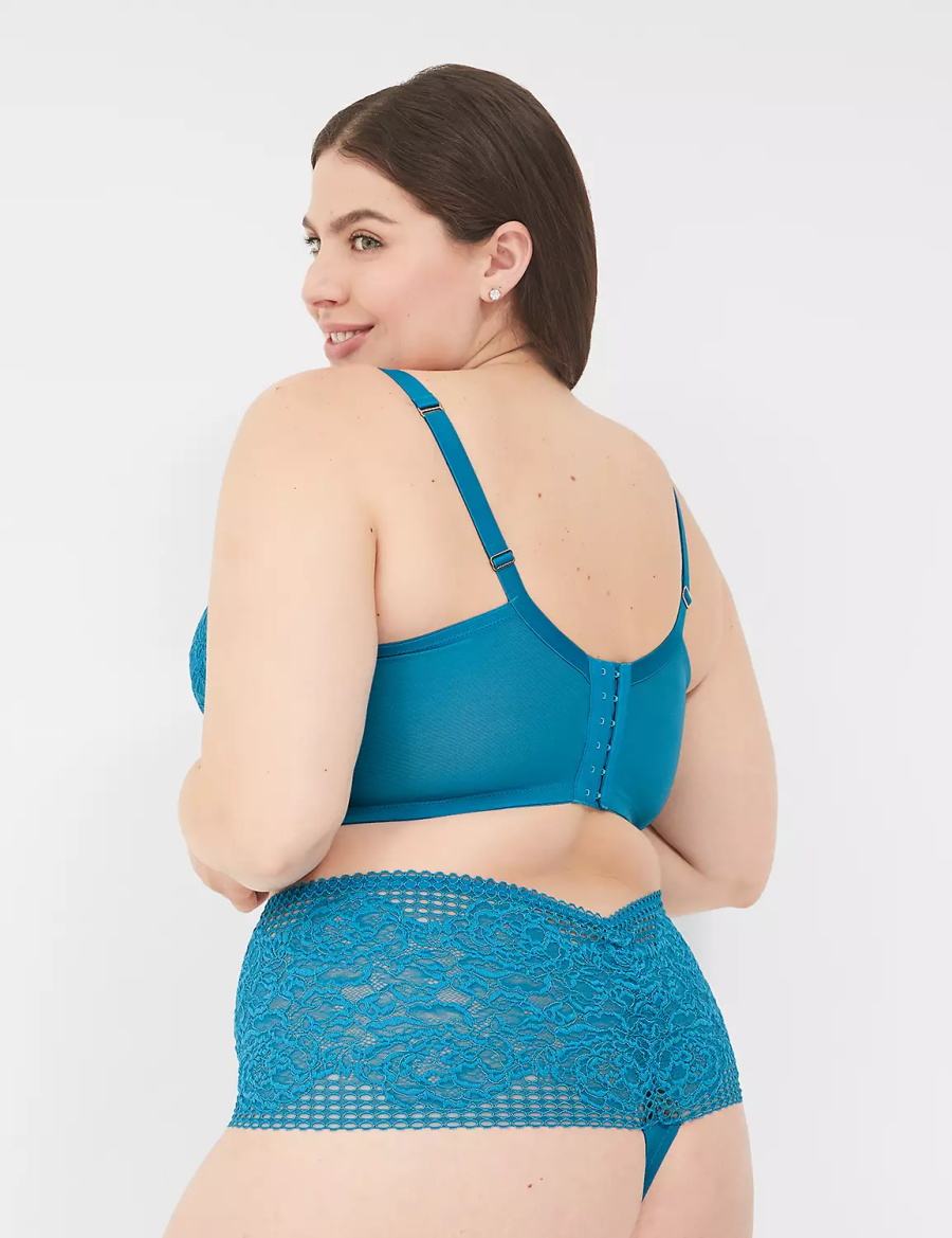 Blue Lane Bryant Lace Women Thong Panty | XUG1893HL