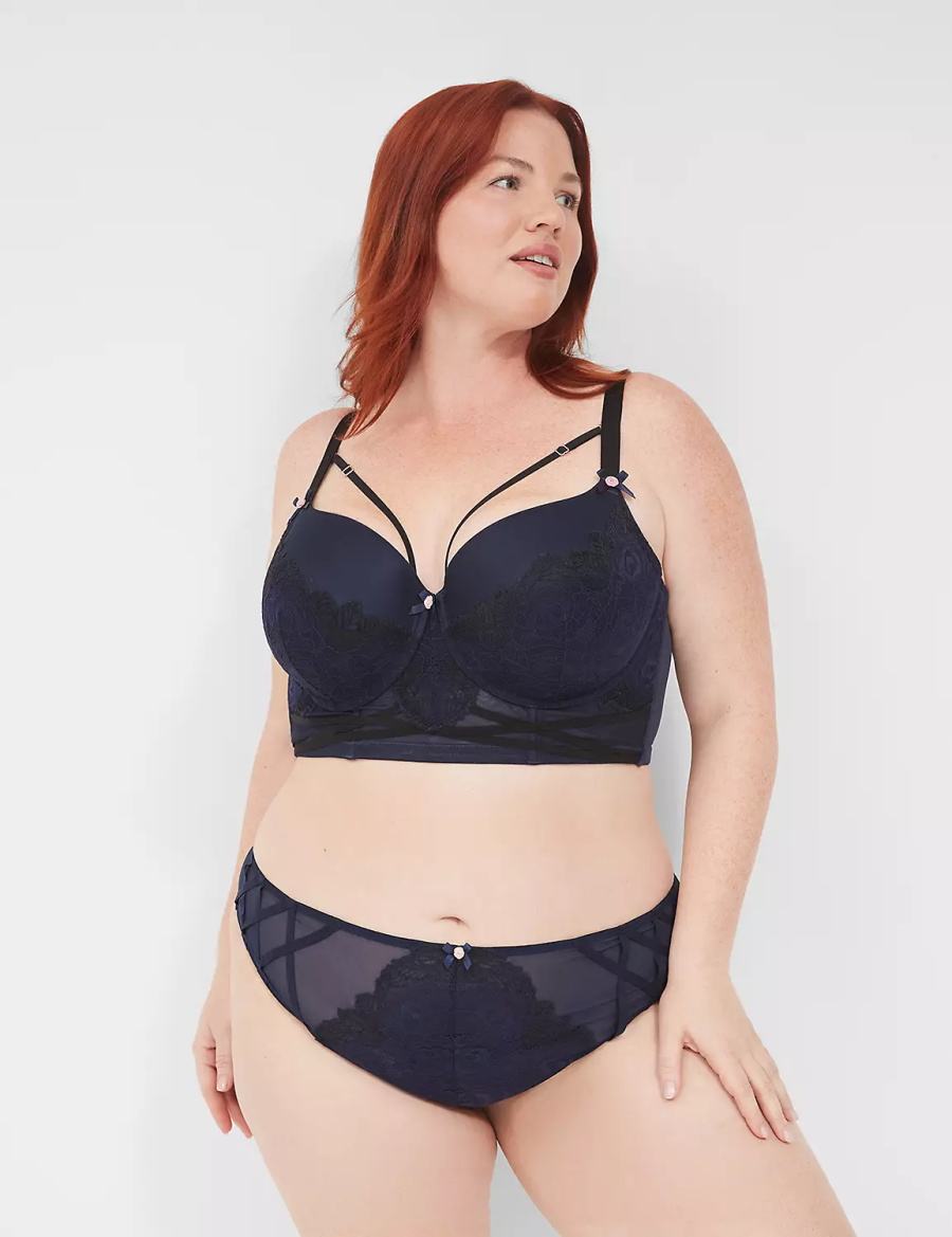 Blue Lane Bryant Longline Boost Women Balconette Bra | IZK6729EI