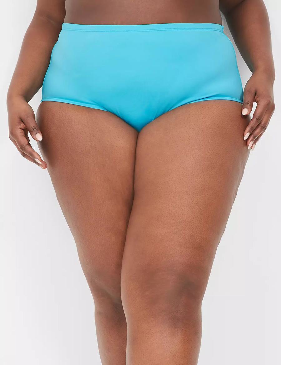 Blue Lane Bryant Mid-Rise Swim Women Briefs | EIR3186ZS