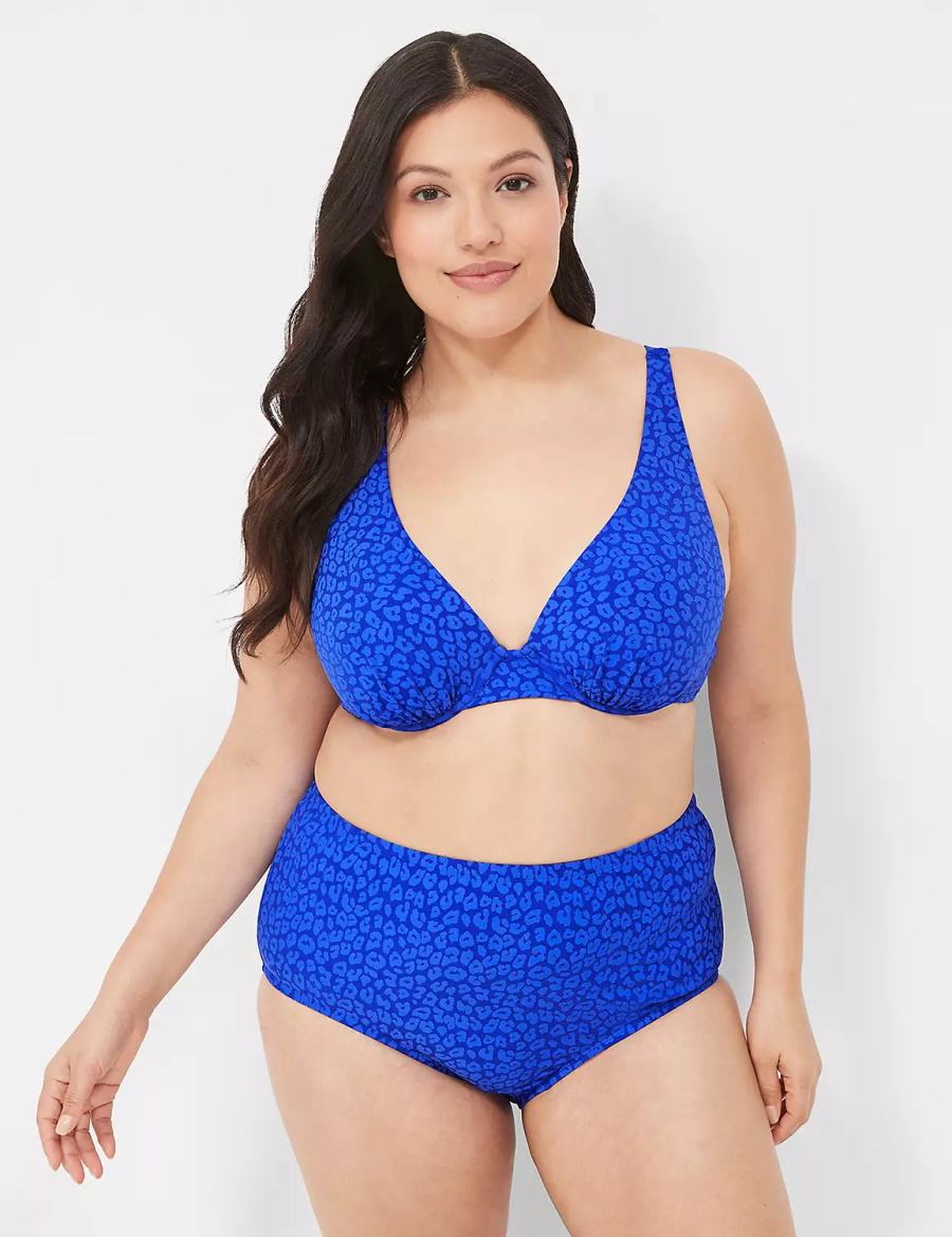 Blue Lane Bryant Mid-Rise Swim Women Briefs | HAH8623HH