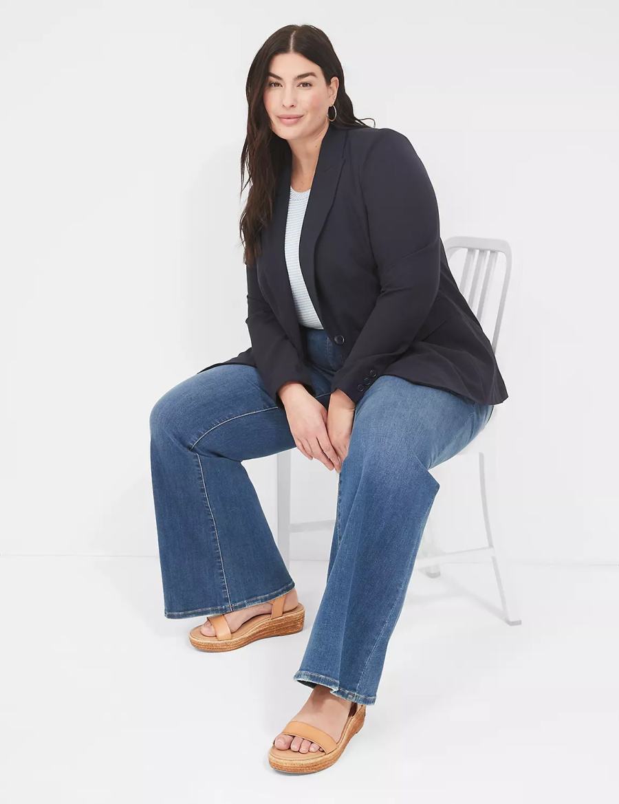 Blue Lane Bryant Perfect Drape Women Blazers | DME7896RY