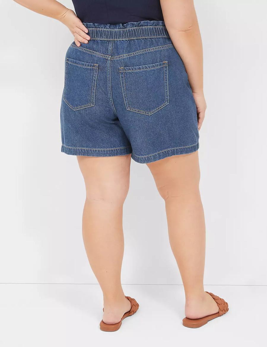 Blue Lane Bryant Pull-On Fit Flirty Jean Women Shorts | WNK598LL