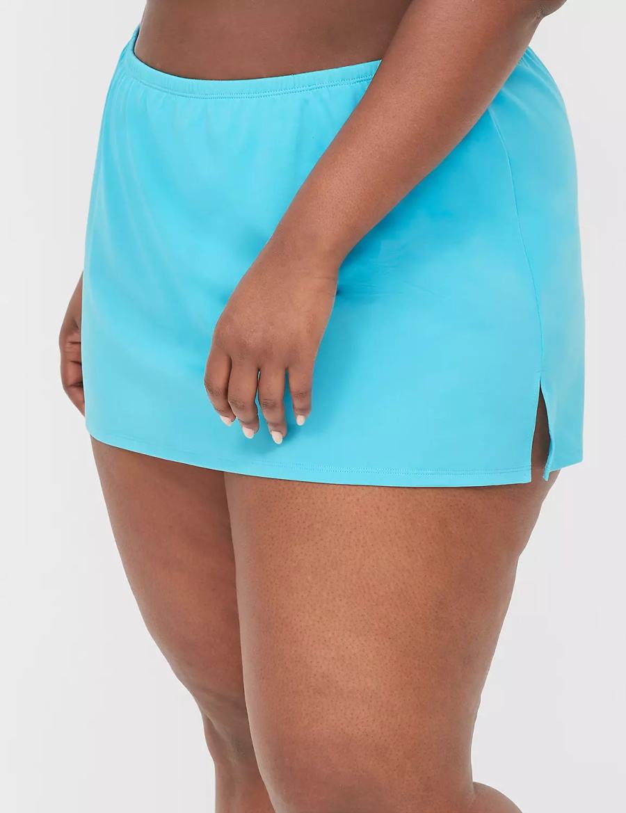 Blue Lane Bryant Side Slit Swim Women Skirts | UEB2339OJ