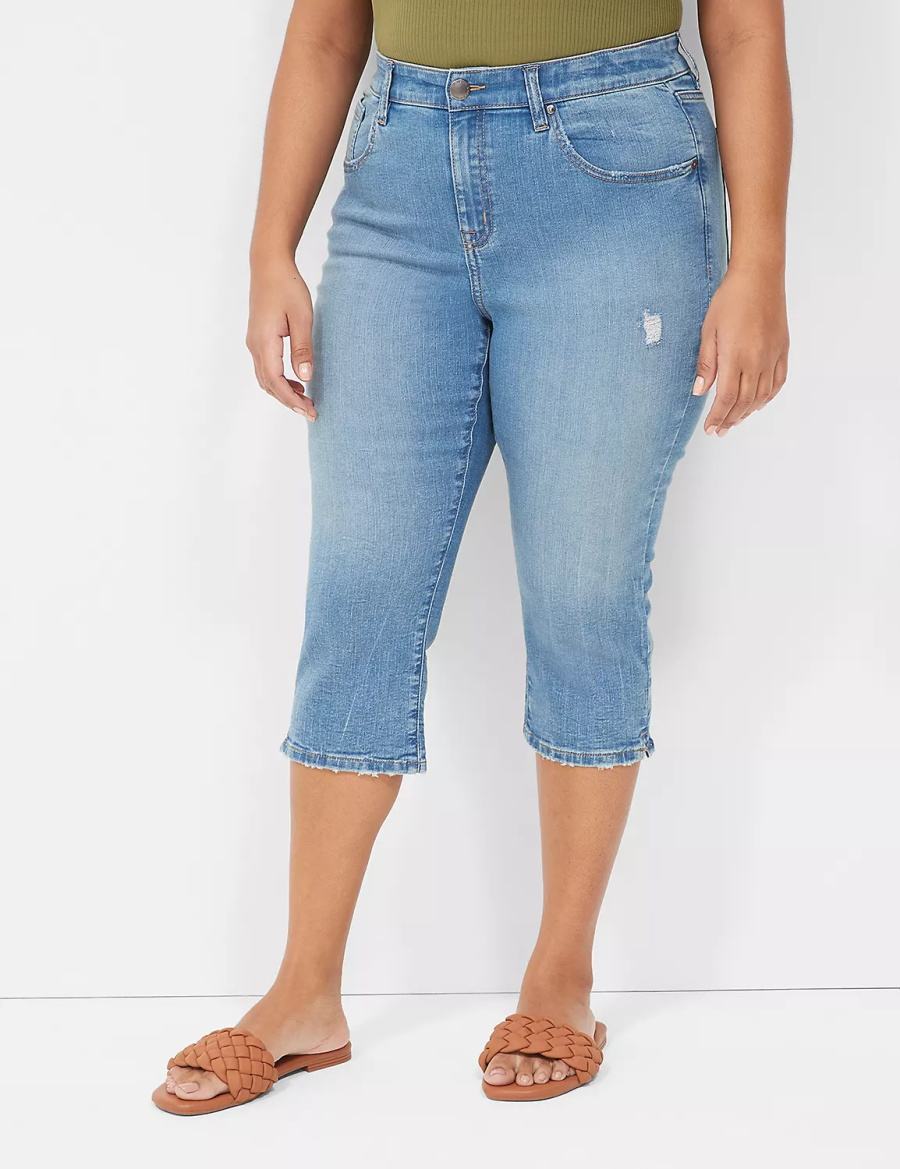 Blue Lane Bryant Signature Fit High-Rise Pedal Women Jeans | DYD8351UI