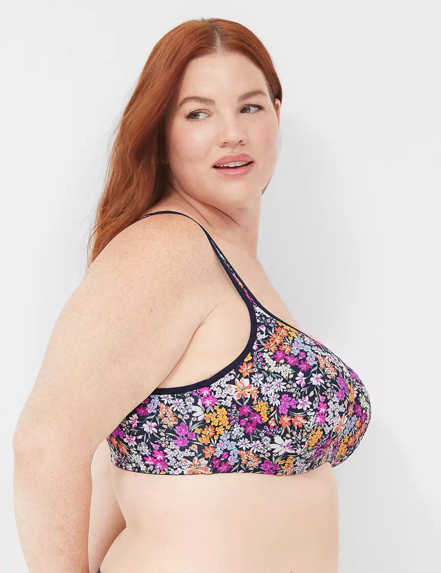 Blue Lane Bryant Smooth Lightly Lined Women Balconette Bra | NHI1061HR