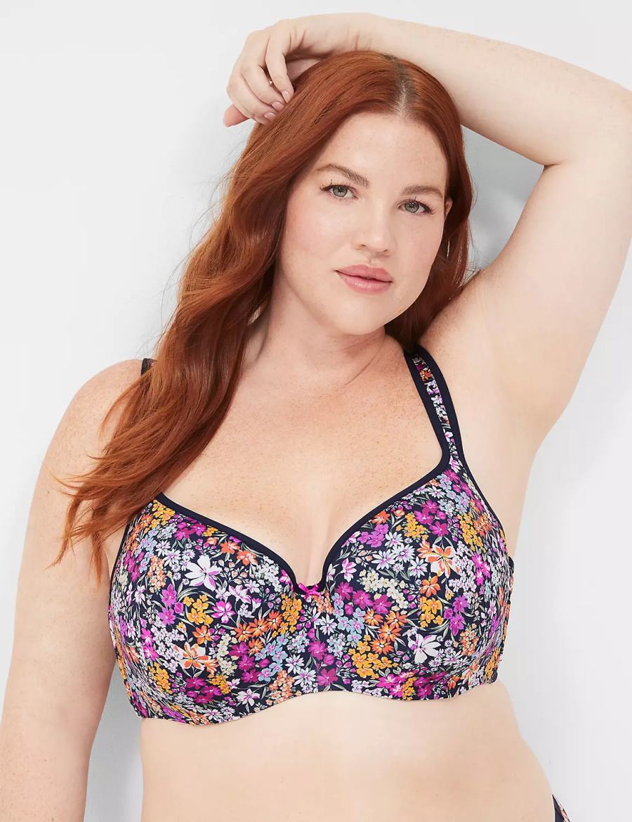 Blue Lane Bryant Smooth Lightly Lined Women Balconette Bra | NHI1061HR