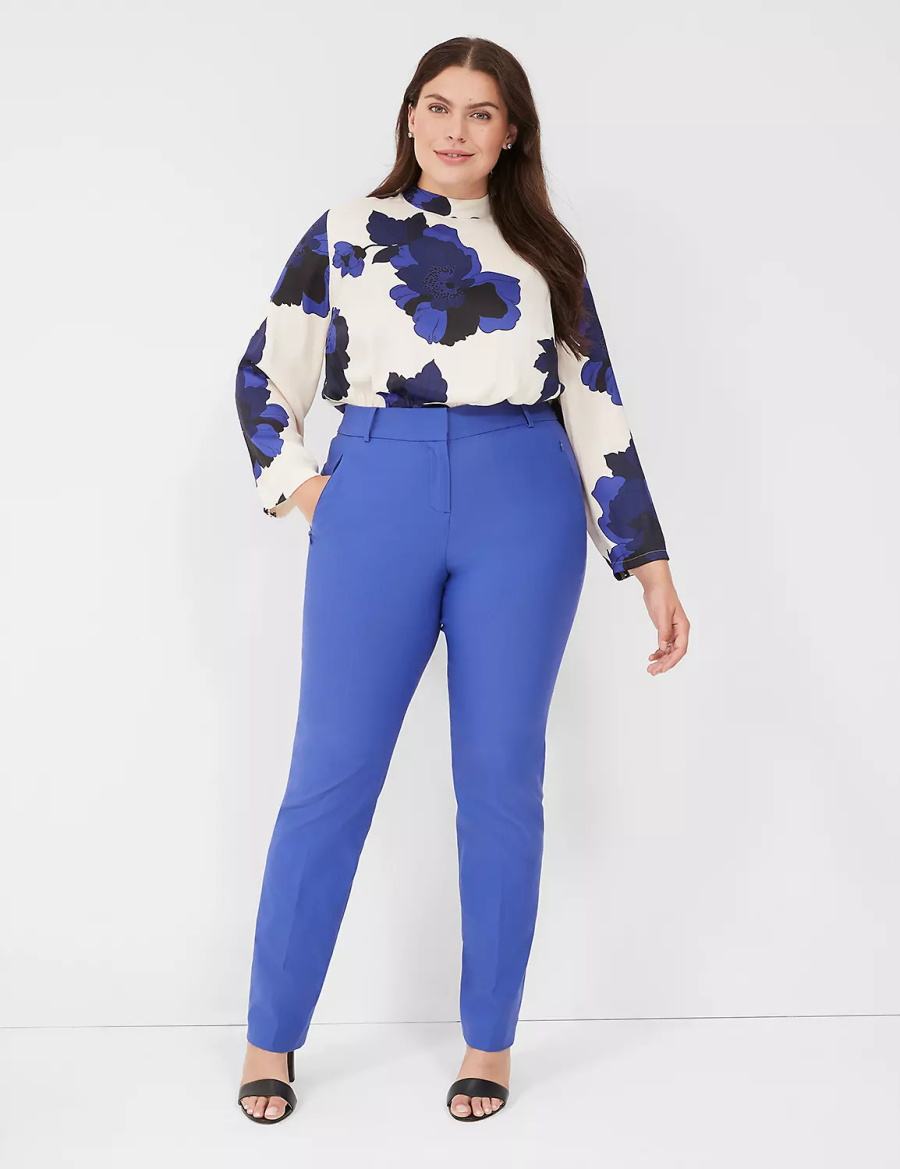 Blue Lane Bryant Straight Leg 4-Season Women Pants | MCQ1173IP