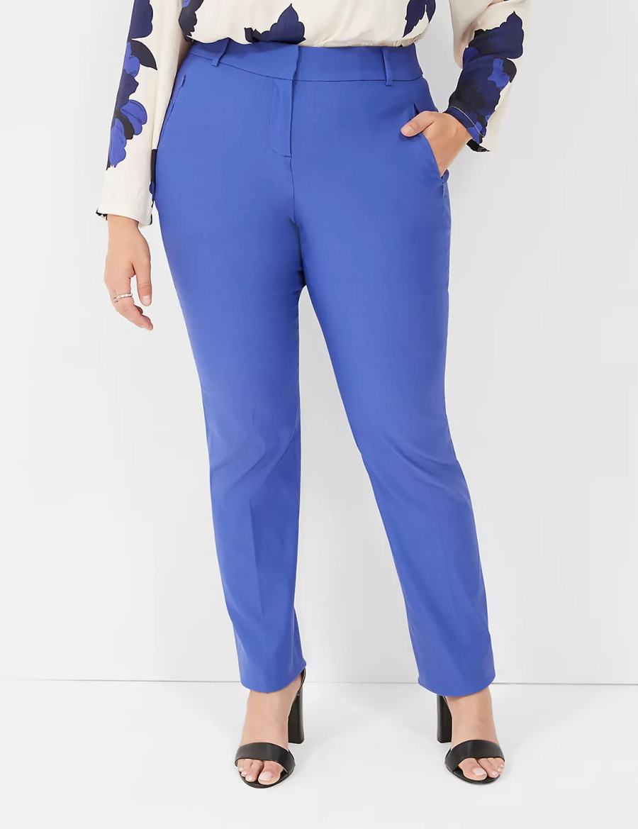 Blue Lane Bryant Straight Leg 4-Season Women Pants | MCQ1173IP