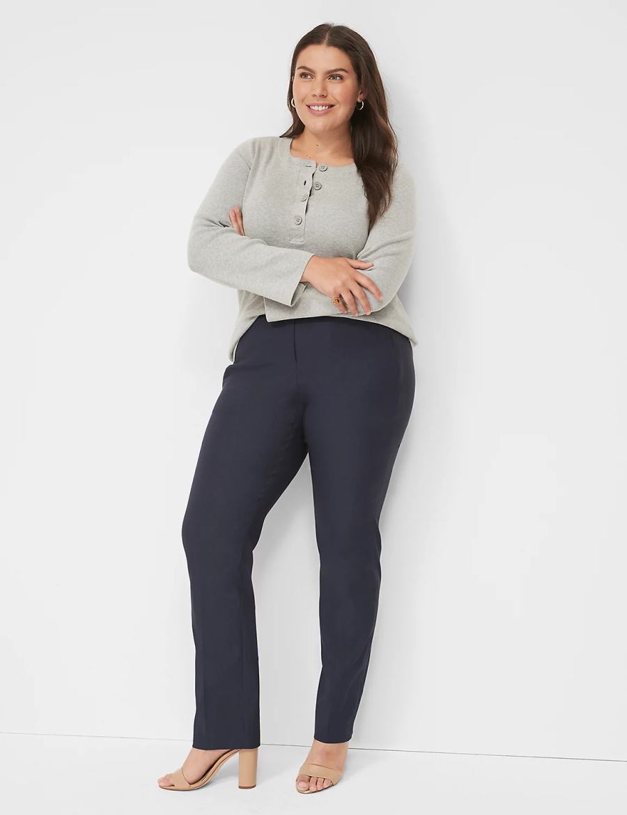 Blue Lane Bryant Straight Leg 4-Season Women Pants | CNS6670PK