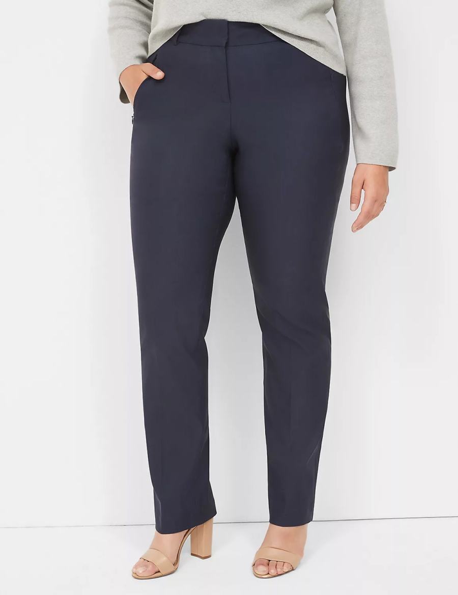 Blue Lane Bryant Straight Leg 4-Season Women Pants | CNS6670PK