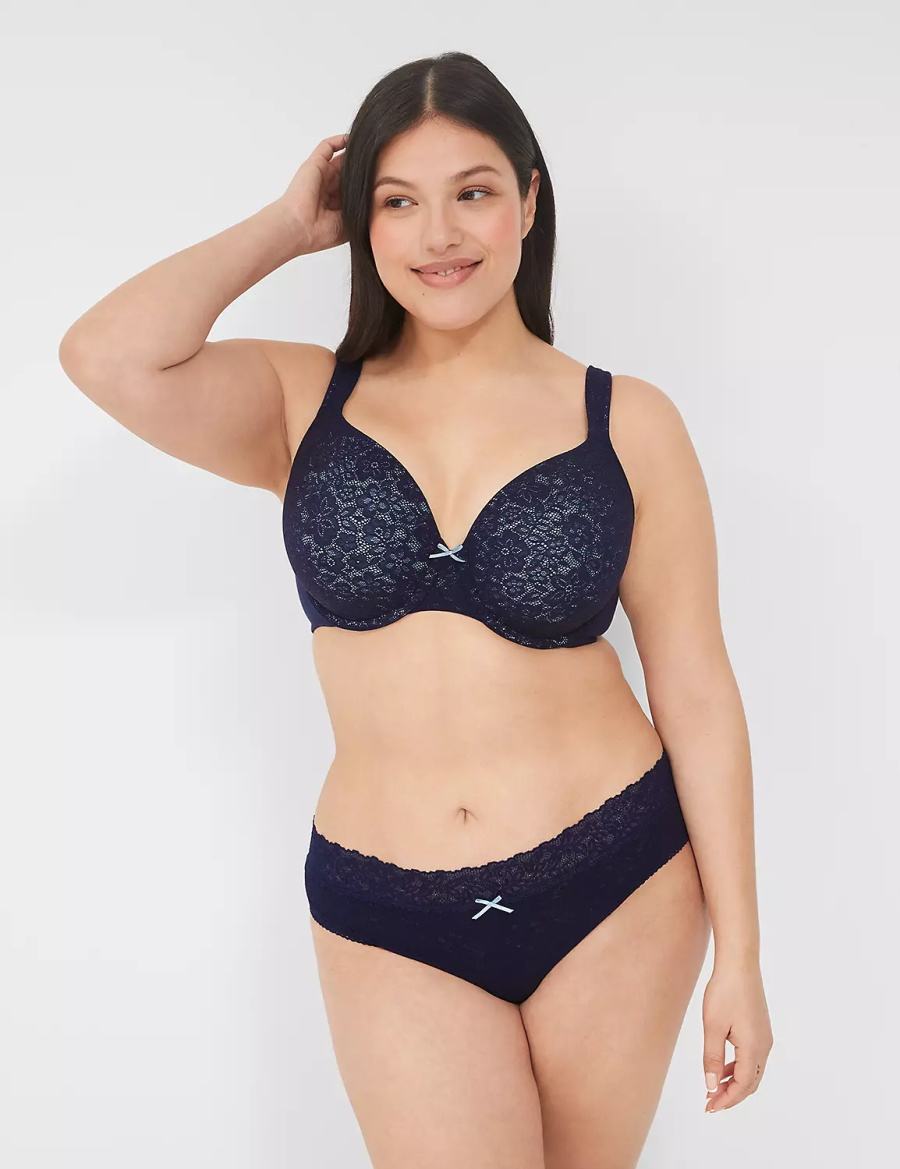 Blue Lane Bryant Stretch Lace Women Cheeky Panty | KNI9017FX