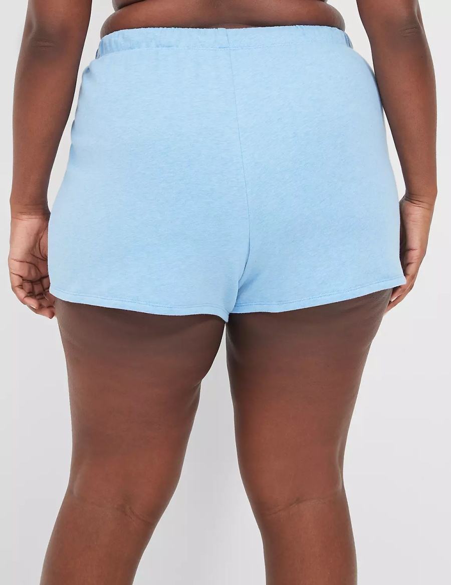 Blue Lane Bryant Terry Fleece Boyfriend Women Shorts | UEZ5458DX