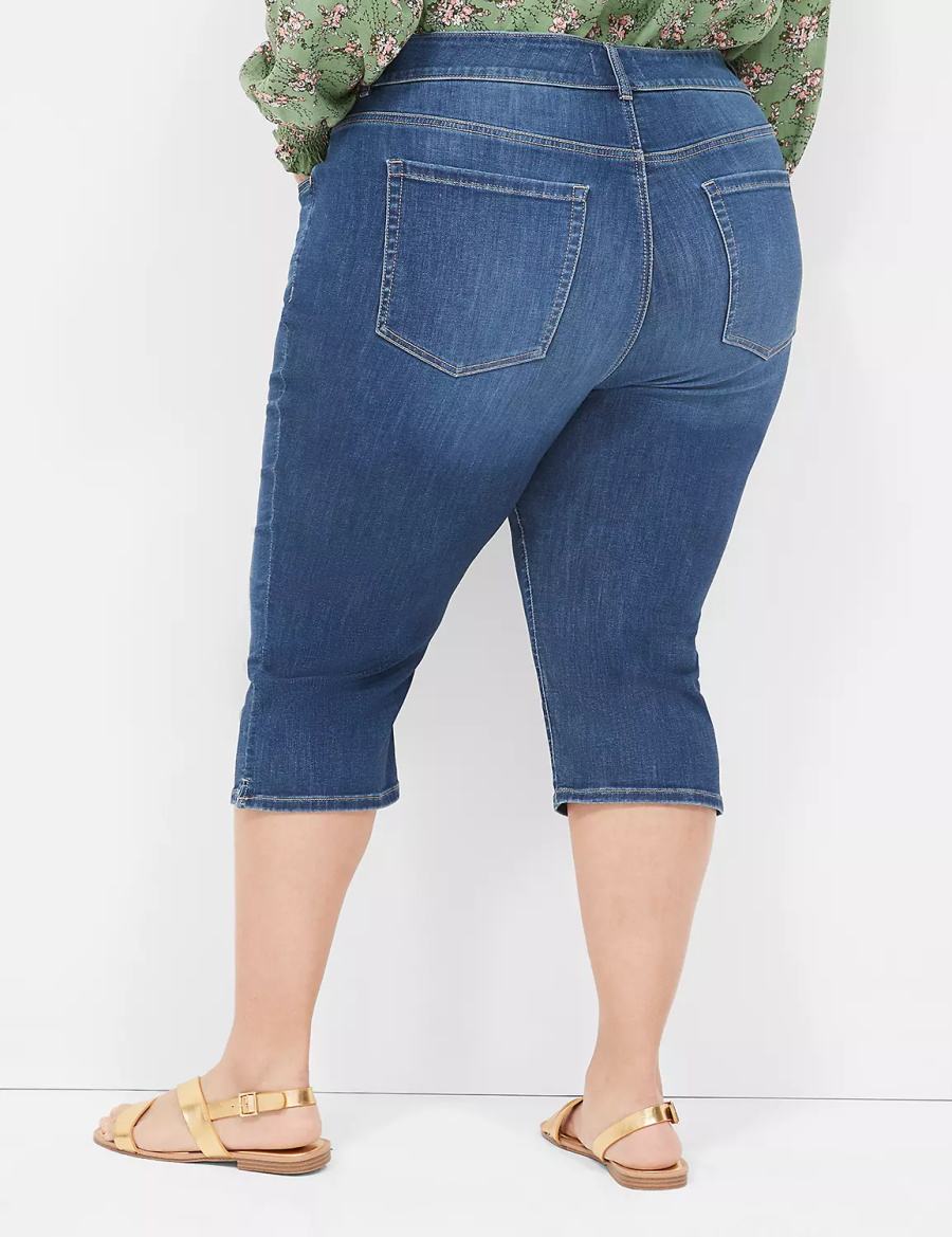 Blue Lane Bryant Tighter Tummy Fit High-Rise Pedal Women Jeans | DCQ139WY