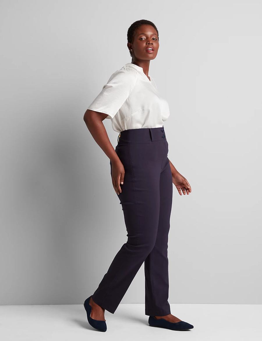 Blue Lane Bryant Tighter Tummy High-Rise Straight 4-Season Women Pants | WXH6538KX