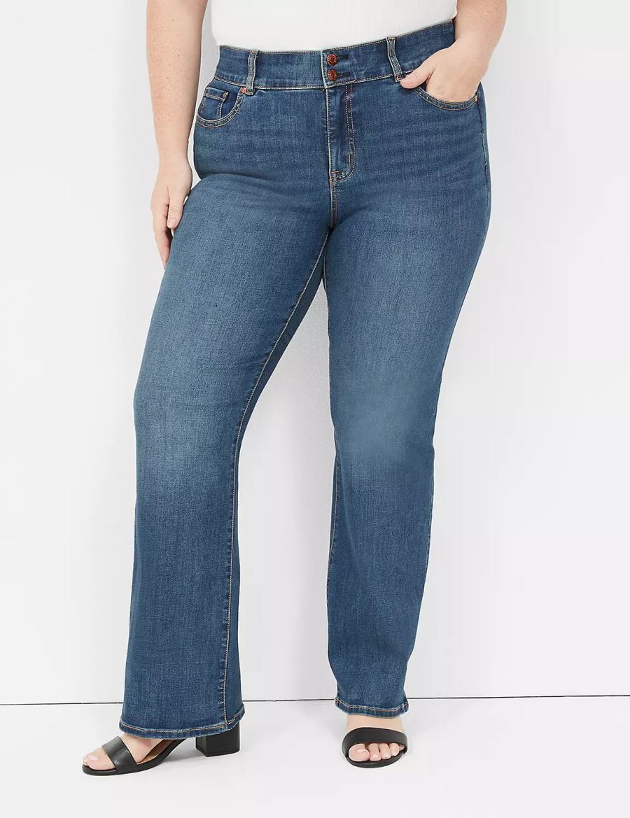 Blue Lane Bryant Tighter Tummy High-Rise Boot Women Jeans | YKI1583HC