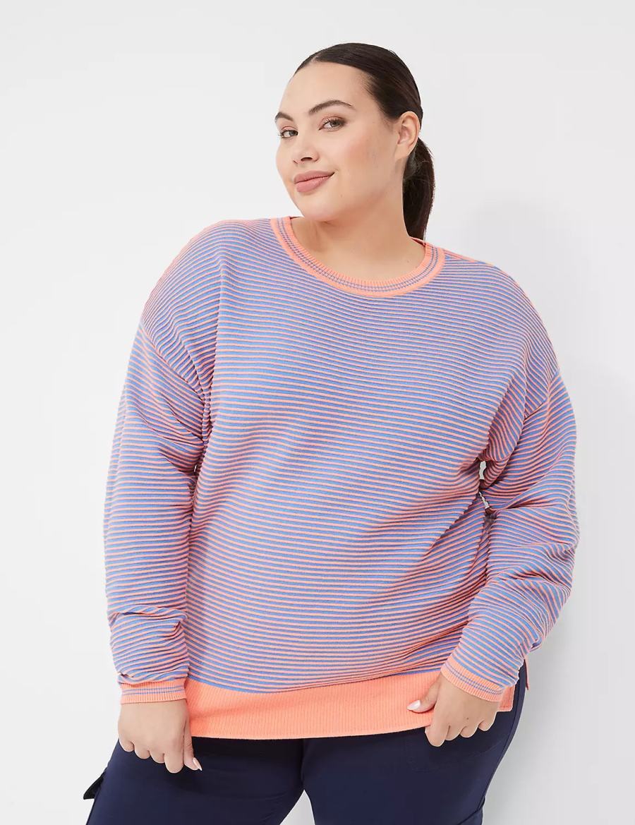 Coral Lane Bryant LIVI Crew-Neck Ottoman Women Sweaters | VIN5482WE