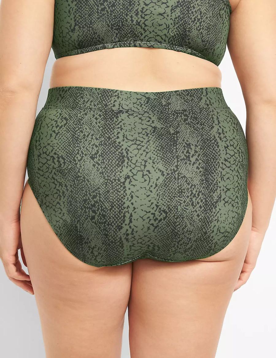 Dark Green Lane Bryant Swim Women Briefs | HTH5266CJ