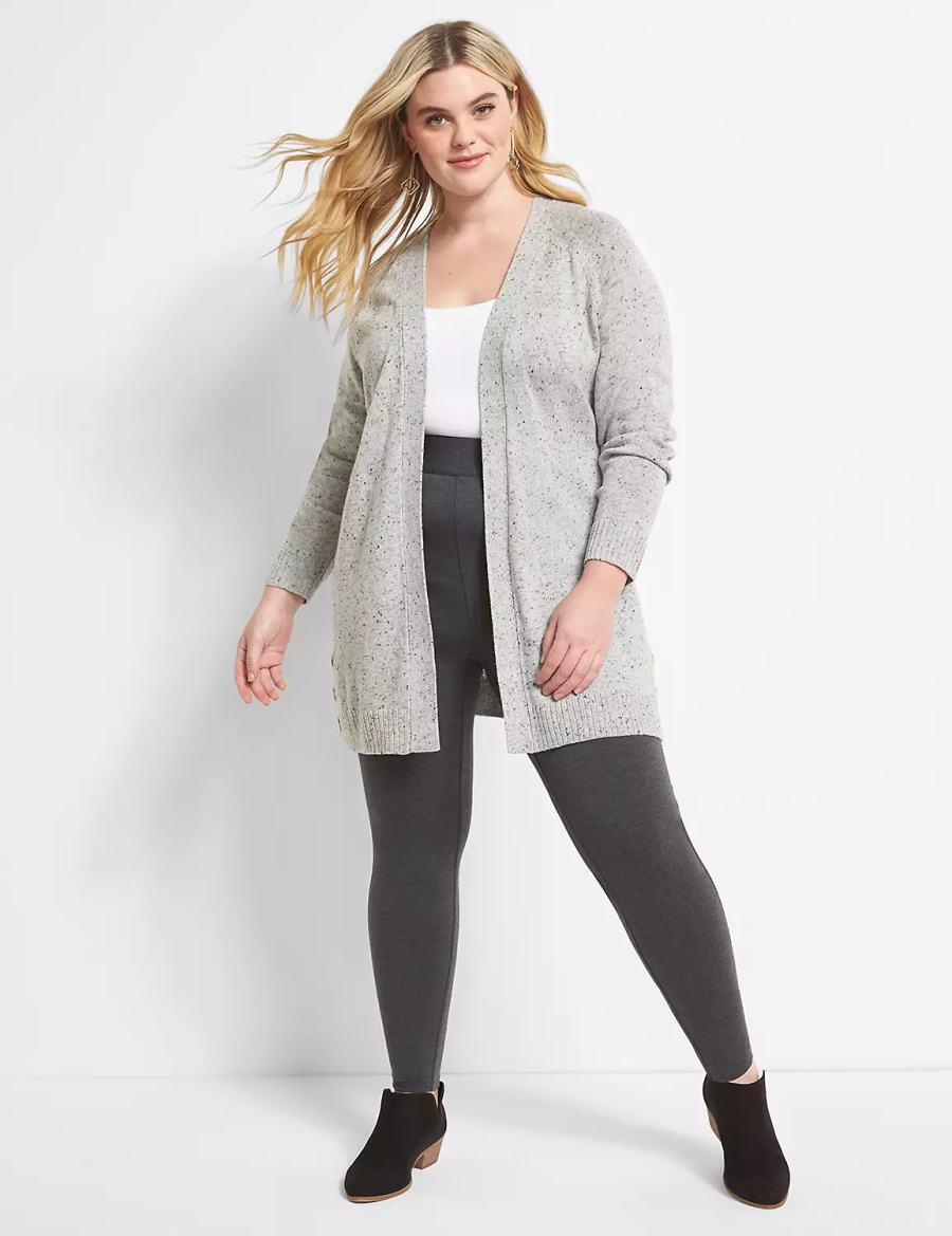 Dark Grey Lane Bryant Pull-On High-Rise Women Leggings | YXI373QU