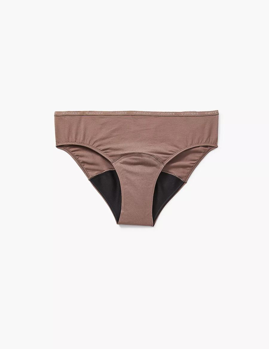 Deep Grey Brown Lane Bryant Total Confidence Women Hipster Panty | OTU3312LE