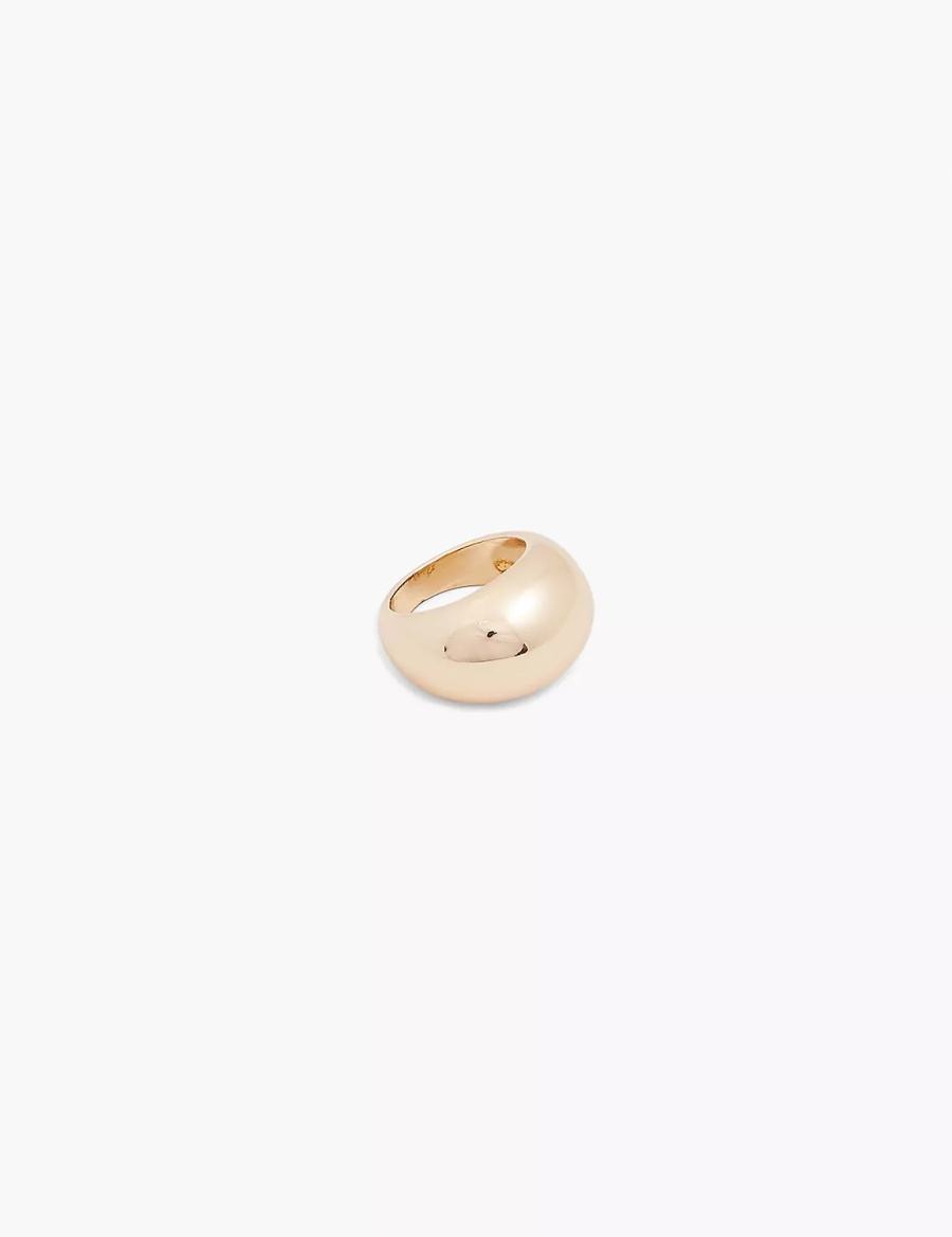 Gold Lane Bryant Demi-Fine Dome Women Rings | MYZ9712JC