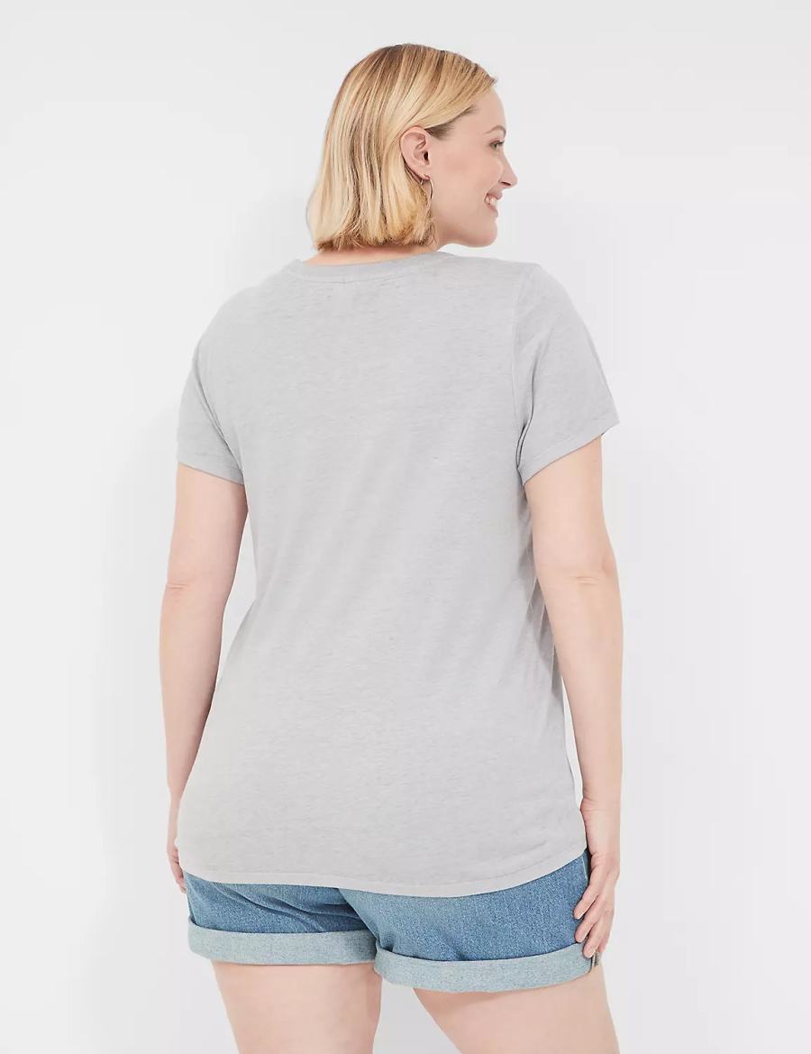 Grey Lane Bryant Sol Sun Graphic Tee Women T Shirts | BYL34QD