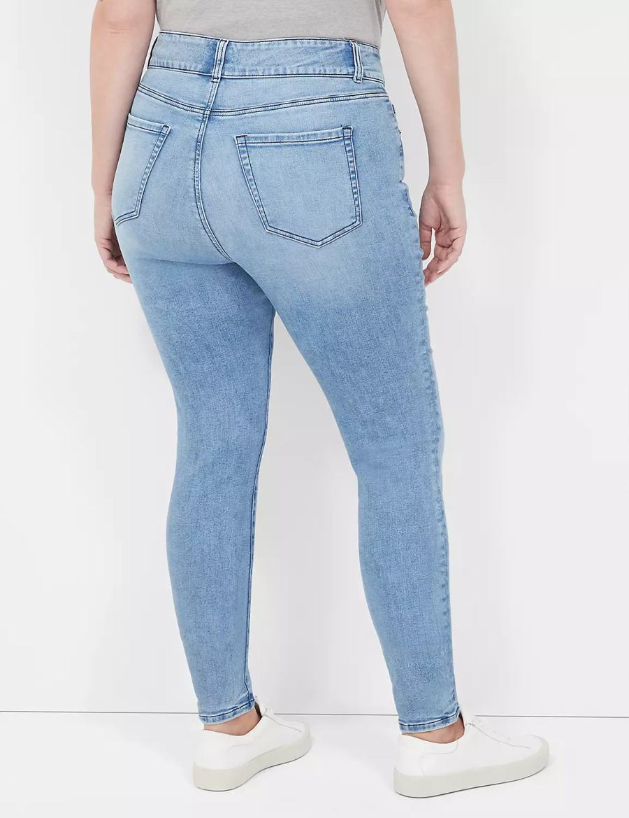 Light Blue Lane Bryant Tighter Tummy High-Rise Skinny Women Jeans | NXV1218UM