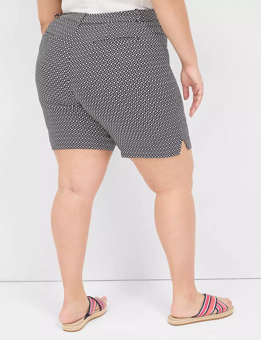 Navy Lane Bryant 4-Season Bermuda Women Shorts | ALS6190SP