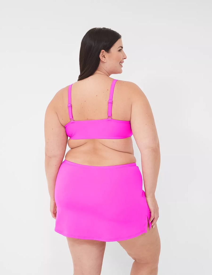 Pink Lane Bryant Side Slit Swim Women Skirts | PVX5319LY