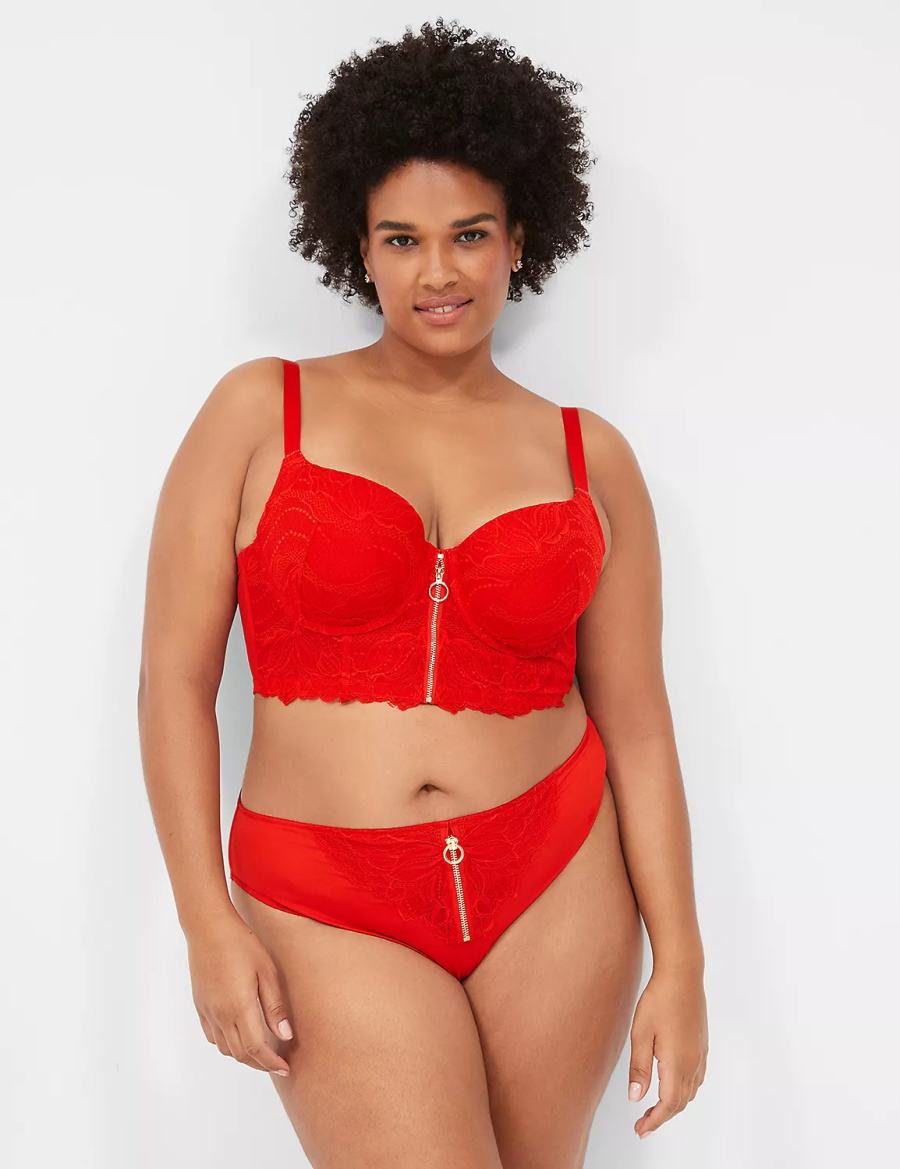 Red Lane Bryant Boost Longline Women Balconette Bra | DRH112EB