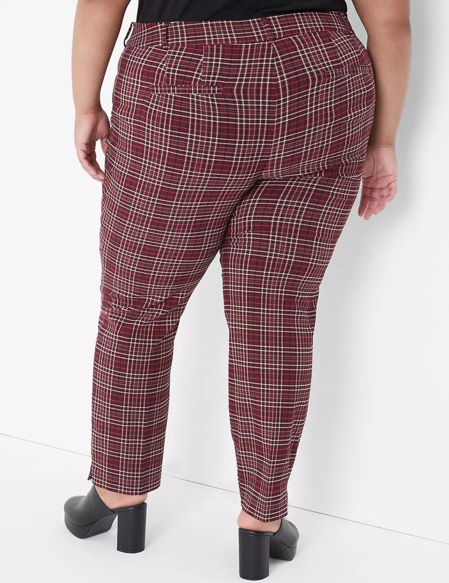 Red Lane Bryant Slim Ankle 4-Season Women Pants | YTL5889RB