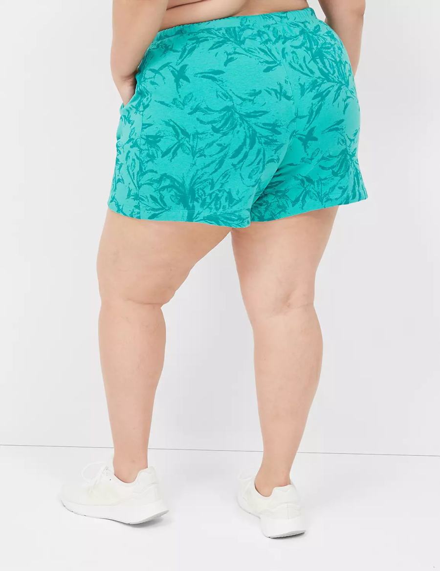 Turquoise Lane Bryant LIVI French Terry Women Shorts | SHA7296ZX