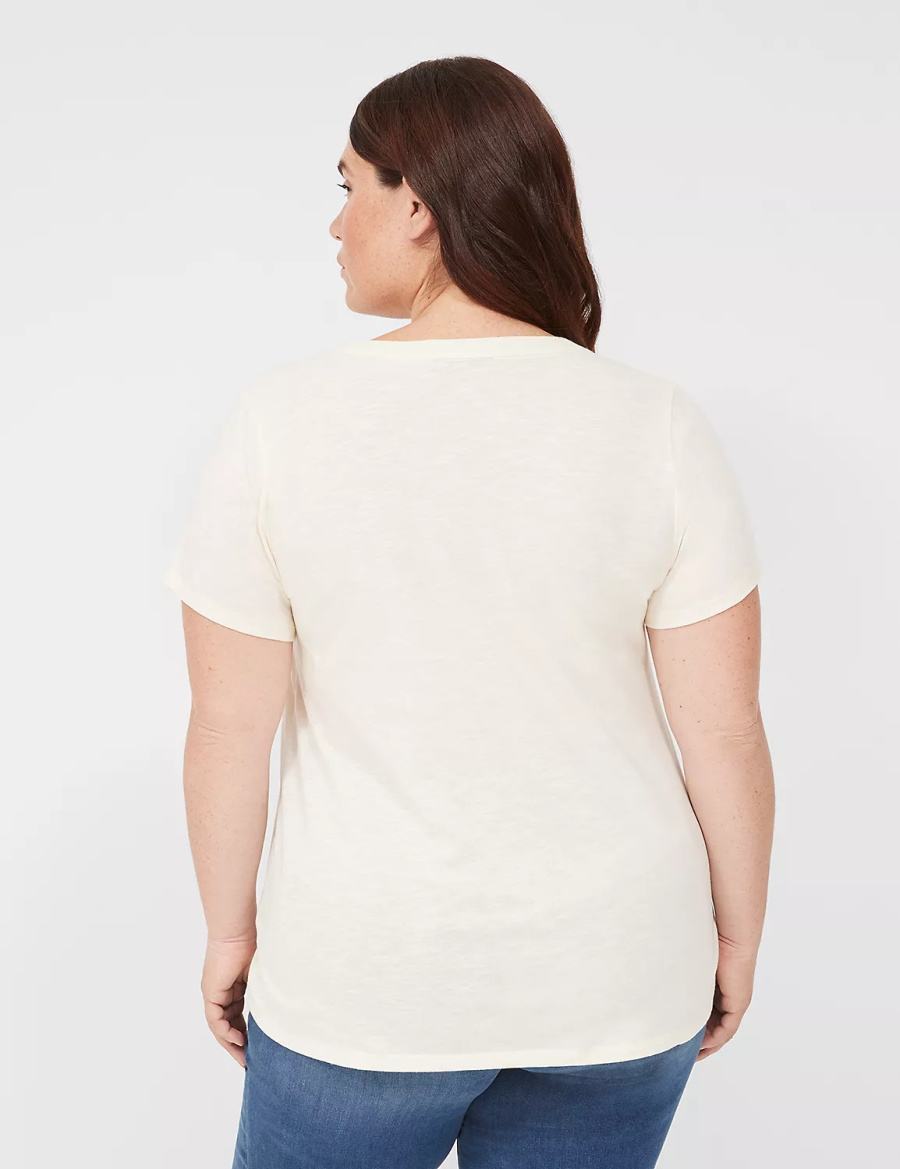 White Lane Bryant Better Late Than Never Graphic Tee Women T Shirts | JWH8674FI