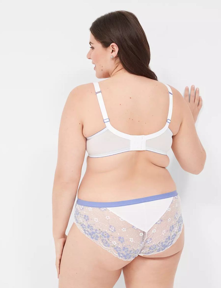 White Lane Bryant Boost Plunge With Lace Women Bralettes | IWB346PF