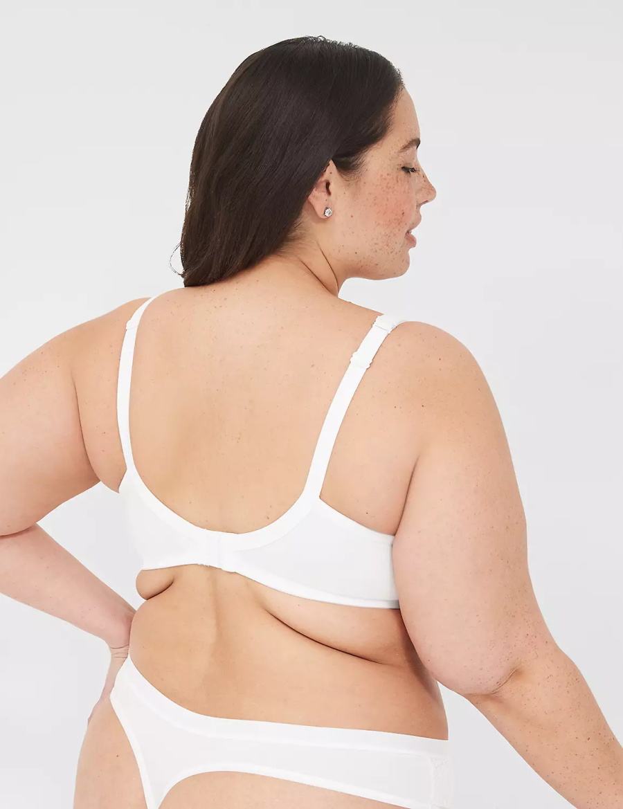 White Lane Bryant Boost Plunge With Lace Women Bralettes | BWM7834TS