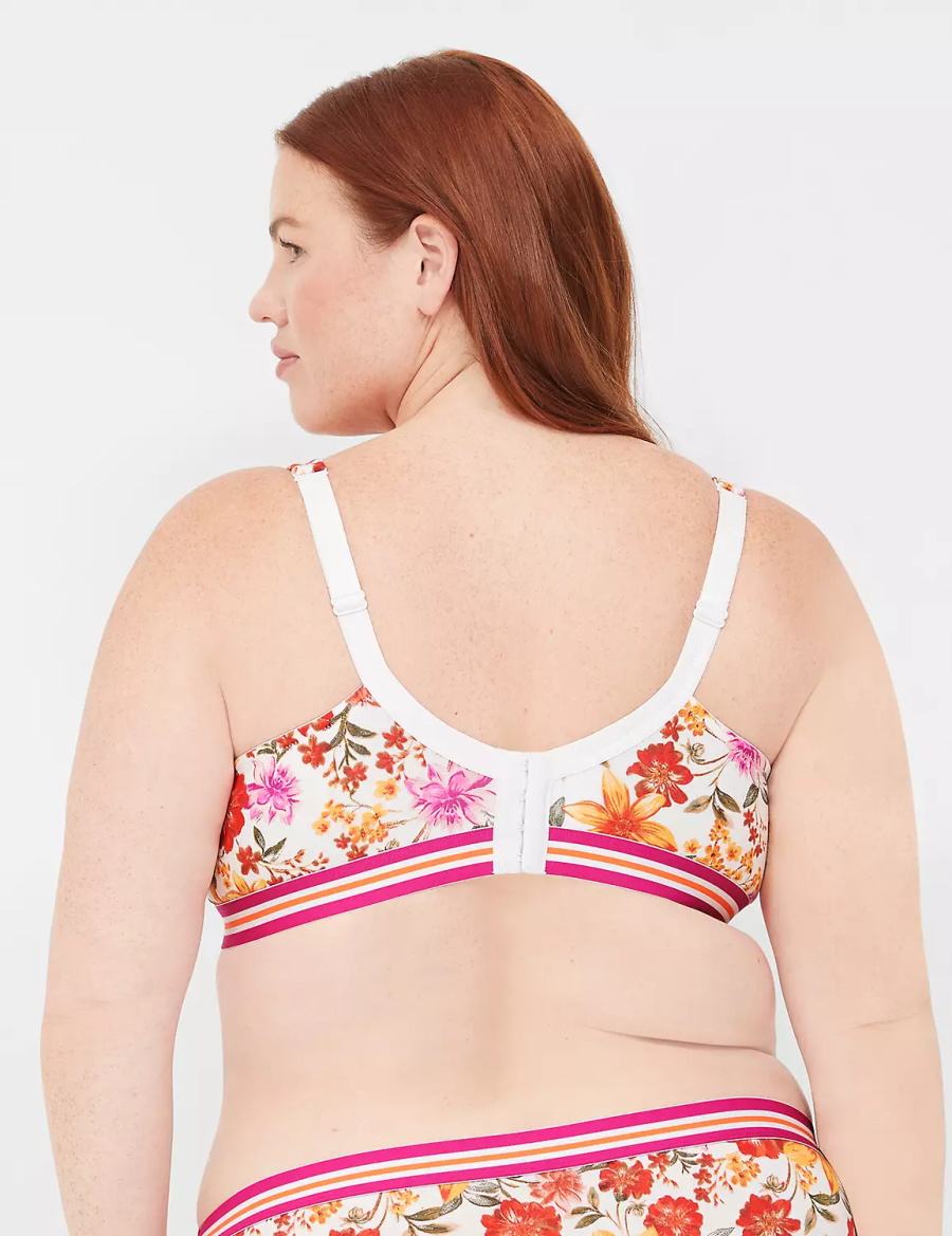 White Lane Bryant Cotton Boost Plunge Women Bralettes | AEK9414VD