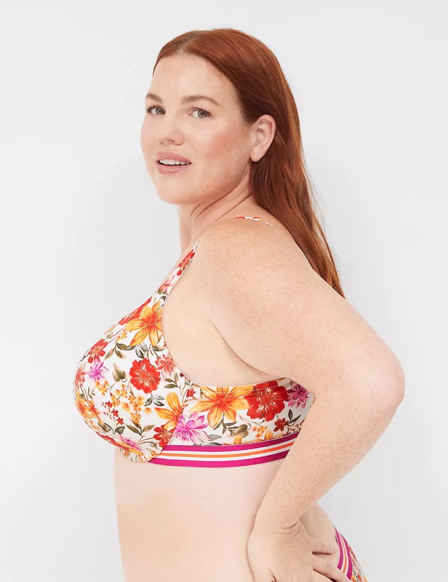 White Lane Bryant Cotton Boost Plunge Women Bralettes | AEK9414VD